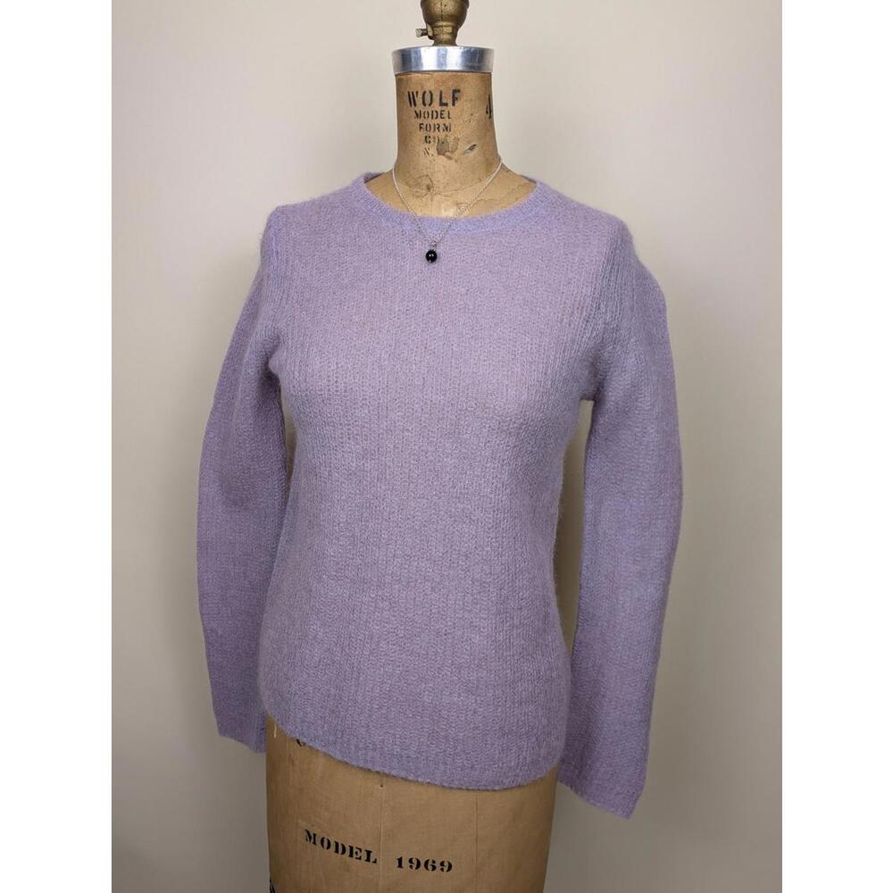 vince lilac wool alpaca mohair sweater